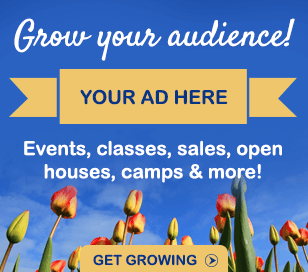 Find out more about advertising your events, classes, sales, open houses, camps and more in our popular online calendar!