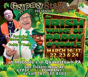 THE IRISH WAKE OF PADDY O'TOOLE in McCoole's Arts & Events Place