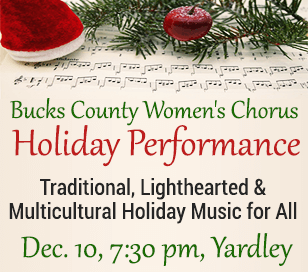 The 90-voice Bucks County Women's Chorus, conducted by Pat Guth, is a vocal ensemble of women ages 25 to 85, hailing from about 25 different towns throughout Bucks, Montgomery, and Philadelphia Counties. Locally, the chorus performs about 10 concerts per year and embarks on an international performance tour every two years, most recently to Ireland. The choir has twice performed at the The White House Holiday Open House, featured with the rock band Foreigner during two local concerts, and performed in the 2021 Philadelphia Thanksgiving Day Parade.