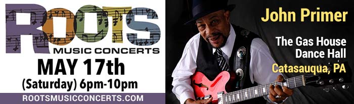 John Primer and his legacy band is one of the remaining members of the Muddy Waters band. Advance discount online only. Come see rare premier performers monthly with an up close and memorable experience at the Gas House Dance Hall in Catasaqua PA.