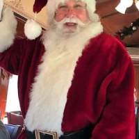 Santa on train